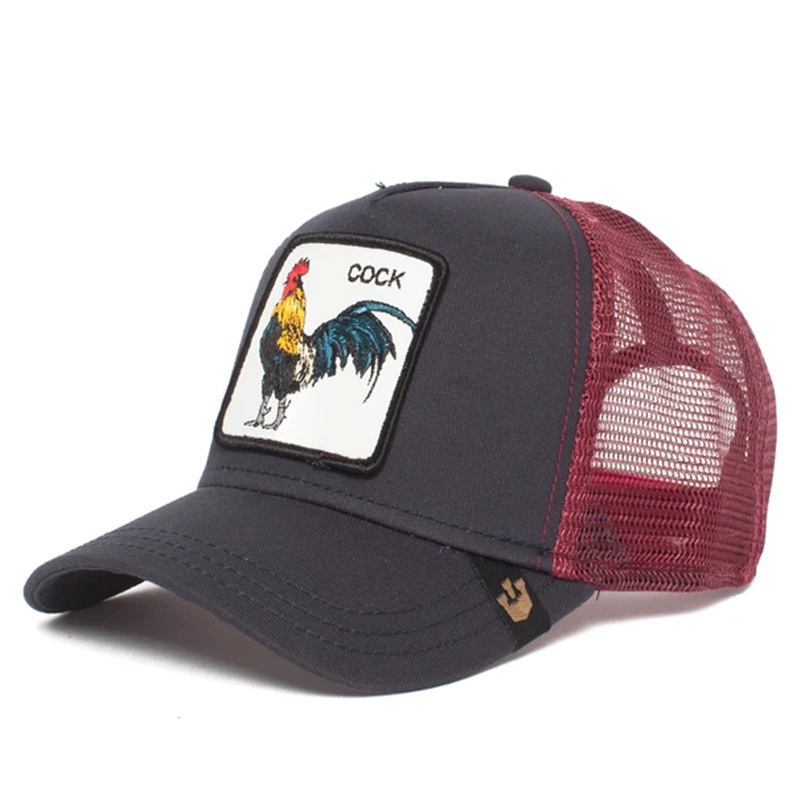 Animal Shape Broderi Baseball Cap Mote Personlighet Hip Hop