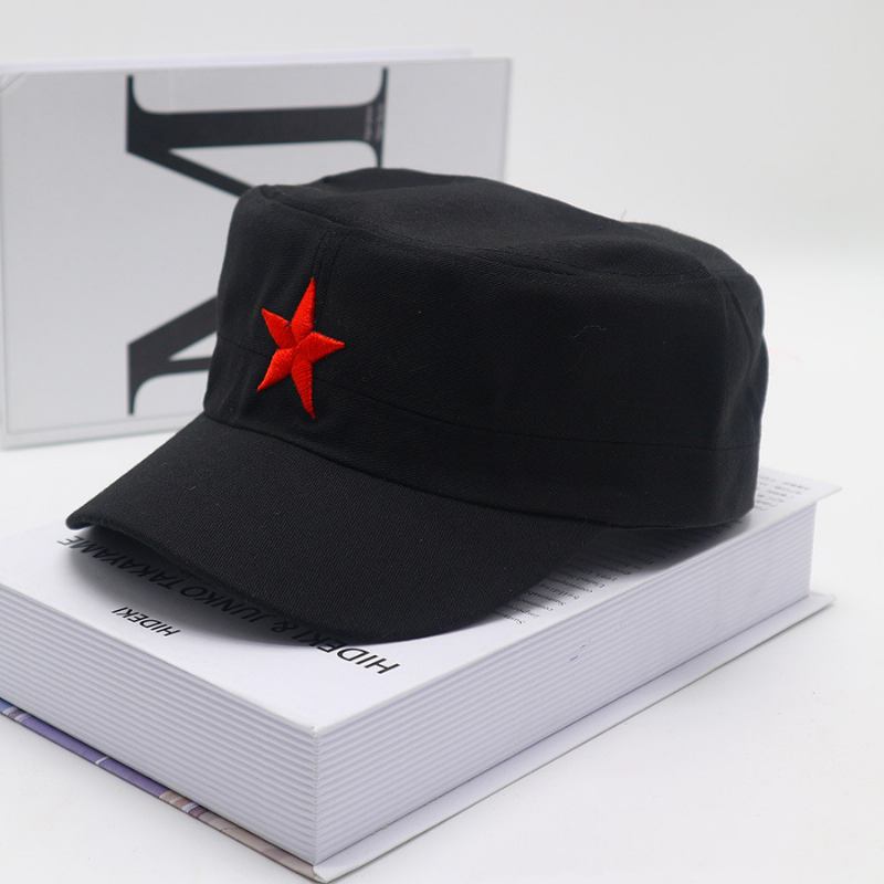 Baseball Cap Flat Top Mann Red Army Cap