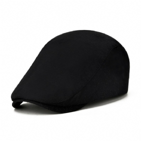 Bomull Solid Color Light Body Forward Cap Outdoor Sunshade Beret