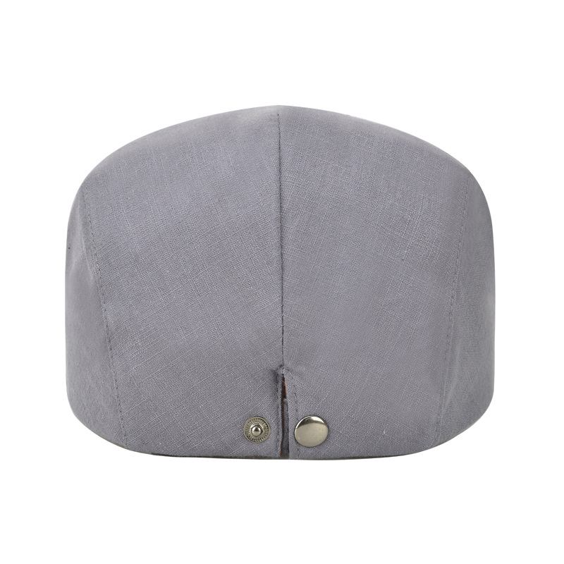 Bomull Solid Color Light Body Forward Cap Outdoor Sunshade Beret