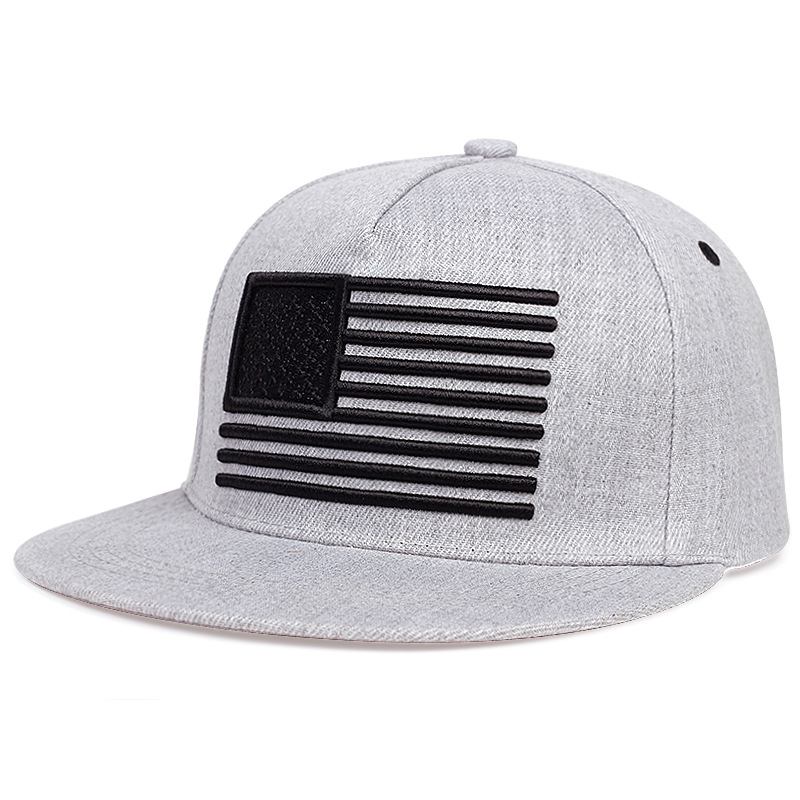 Broderte Hip-hop-hatter For Menn Og Kvinner Flatkant-baseballcapser Hip-hop Skateboardhatter Trend