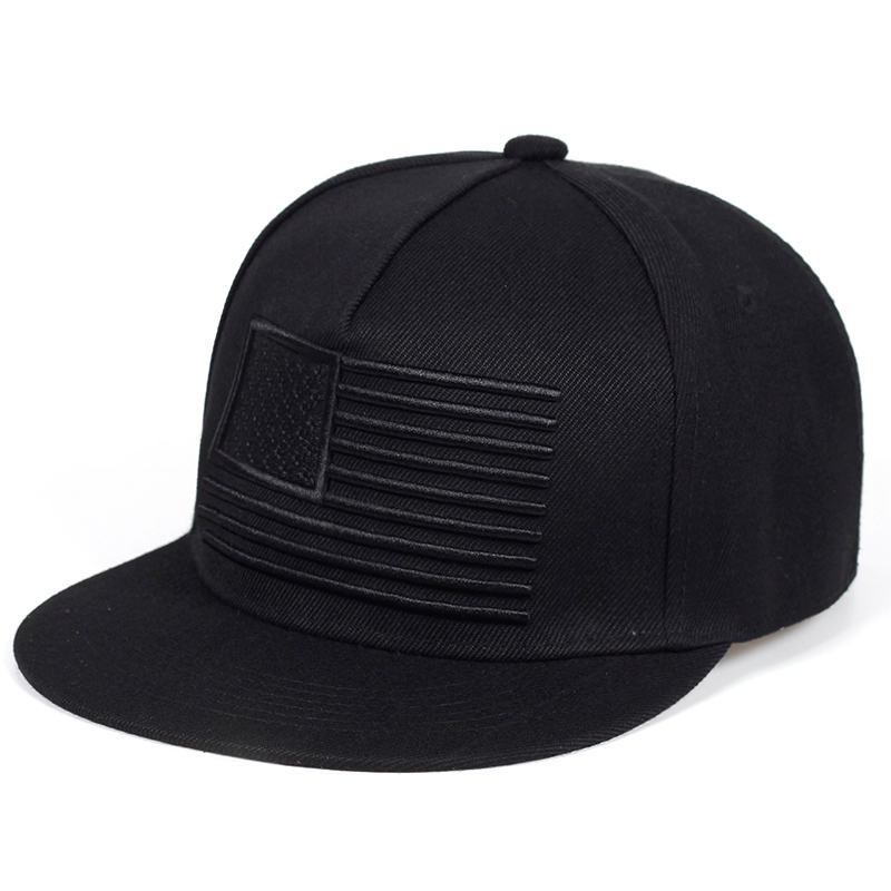 Broderte Hip-hop-hatter For Menn Og Kvinner Flatkant-baseballcapser Hip-hop Skateboardhatter Trend