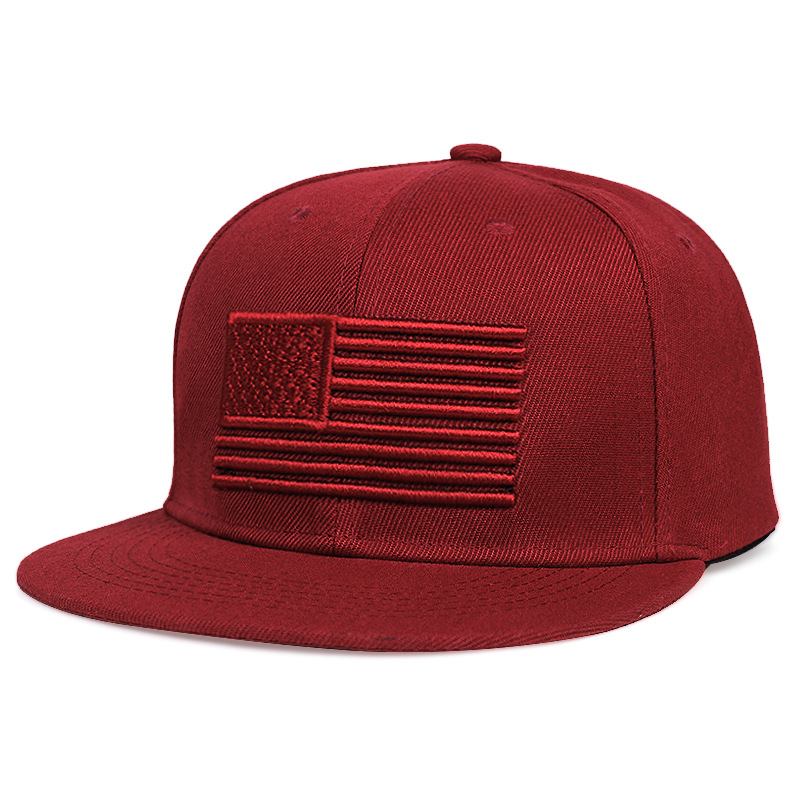 Broderte Hip-hop-hatter For Menn Og Kvinner Flatkant-baseballcapser Hip-hop Skateboardhatter Trend