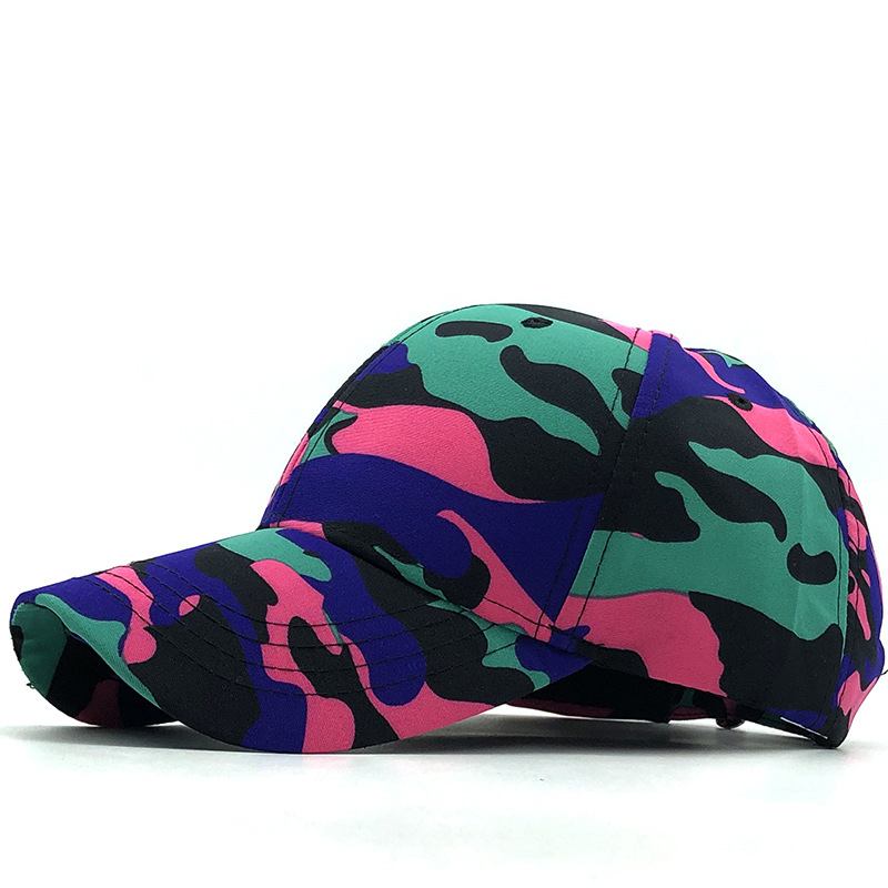 Camouflage Baseball Cap Kvinne Gate Trend Hip Hop