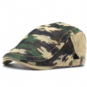 Camouflage Mesh Cloth Beret Menn Og Kvinner Casual