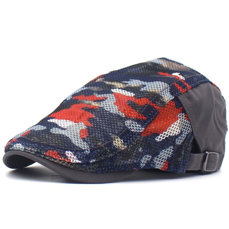 Camouflage Mesh Cloth Beret Menn Og Kvinner Casual