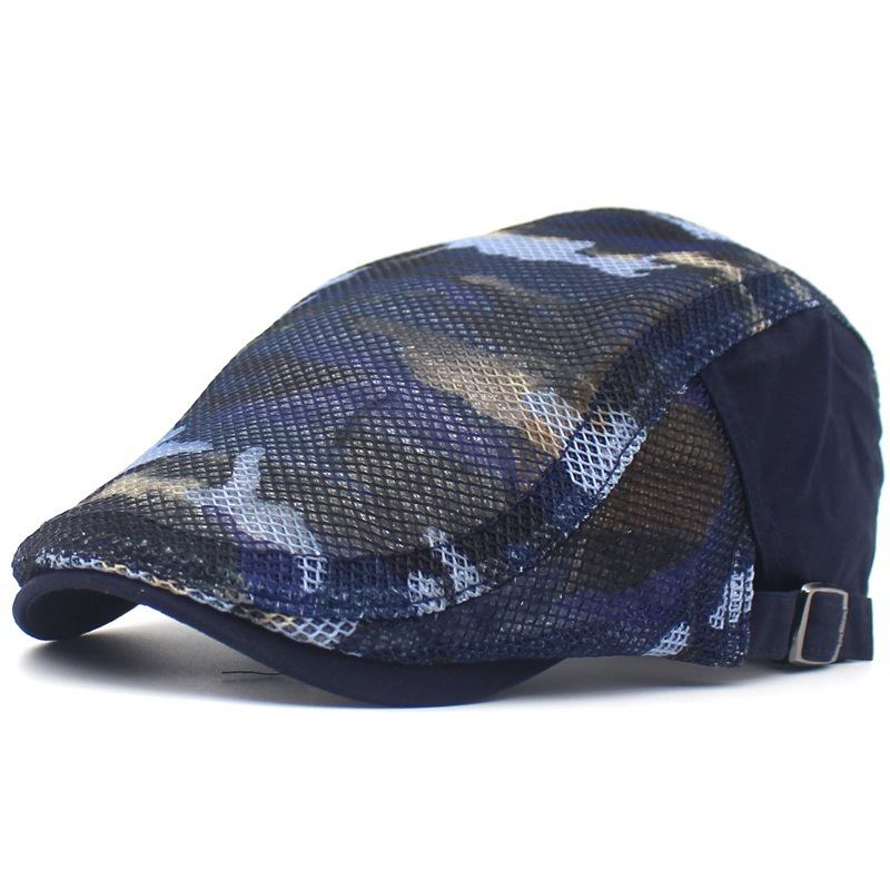 Camouflage Mesh Cloth Beret Menn Og Kvinner Casual