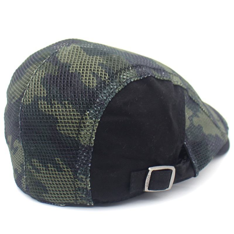 Camouflage Mesh Cloth Beret Menn Og Kvinner Casual