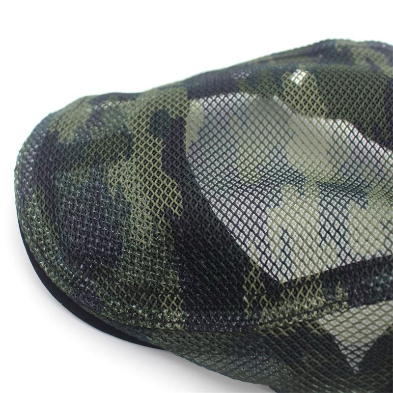 Camouflage Mesh Cloth Beret Menn Og Kvinner Casual