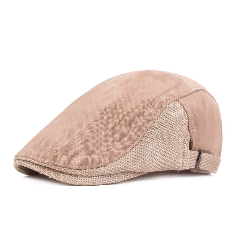 Cap For Menn Ventilasjon Mesh Hette Ungdom Stripe Forward Hat Dame Solbeskyttelse Beret