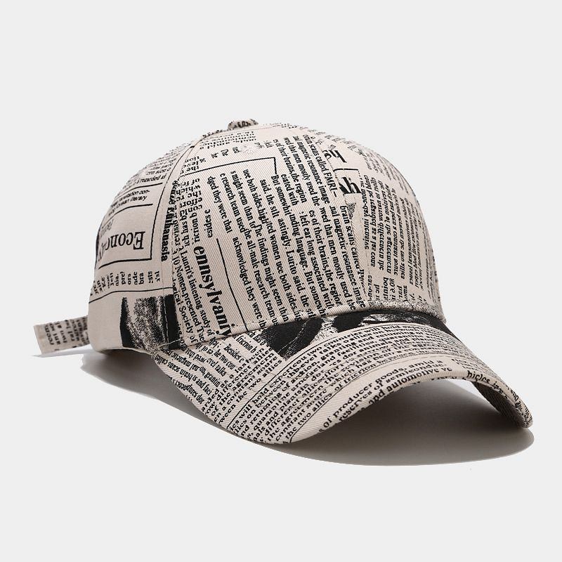 College Style Retro Avis Mønster Baseball Cap Menn