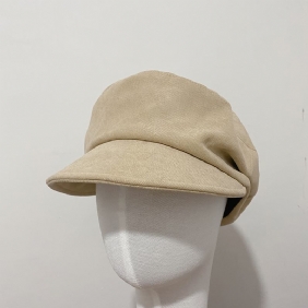 Corduroy Retro Star Den Samme Åttekantede Hatten Kvinne Høst Og Vinter Militær Cap Beret Fisherman Hat