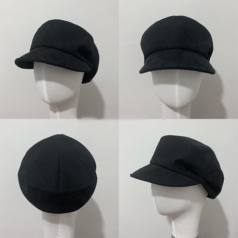 Corduroy Retro Star Den Samme Åttekantede Hatten Kvinne Høst Og Vinter Militær Cap Beret Fisherman Hat