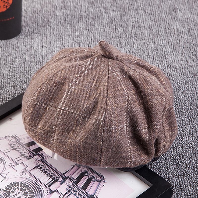 Damefritid Rullet Mansjett Retro Brimless Hat