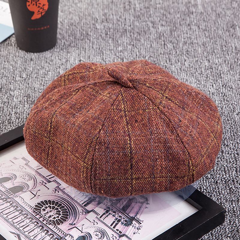 Damefritid Rullet Mansjett Retro Brimless Hat