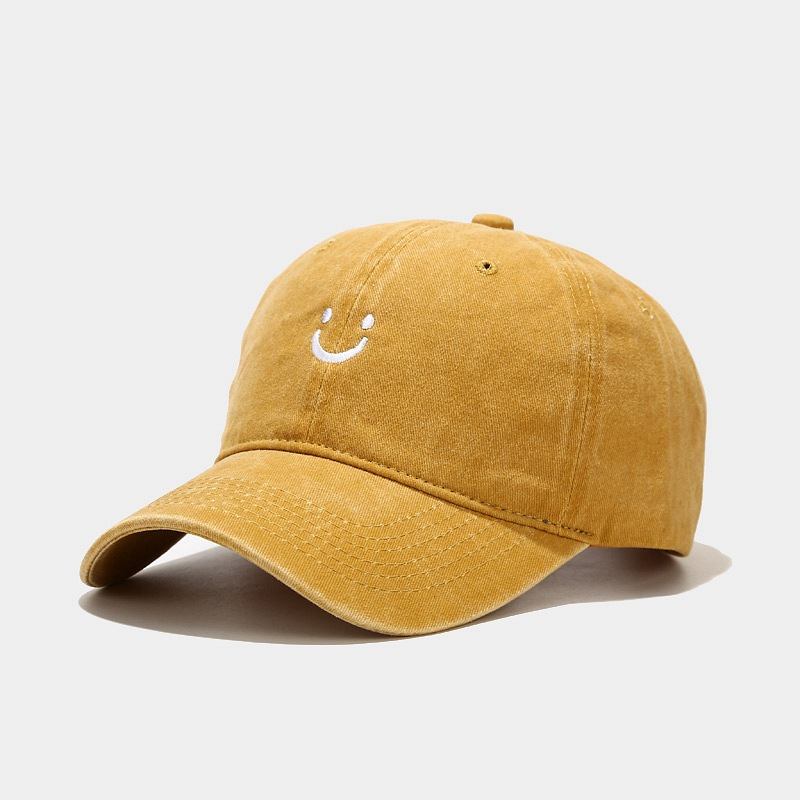 Emoji Smiley Vasket Gammel Baseball Cap