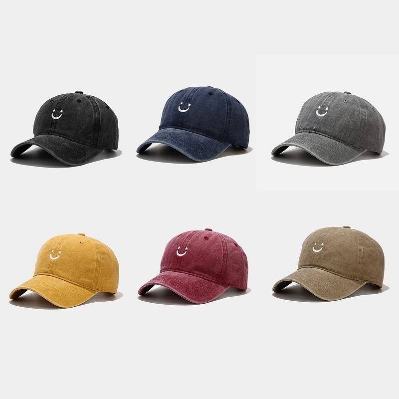 Emoji Smiley Vasket Gammel Baseball Cap