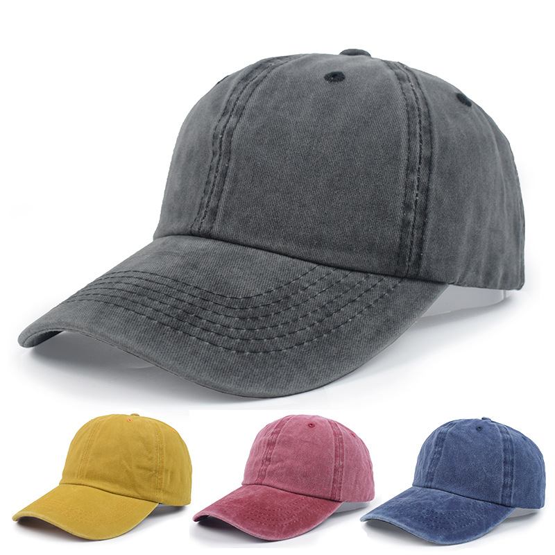 Ensfarget Bent-brim Andetunge Laget Av Gammel Denim Solhatt