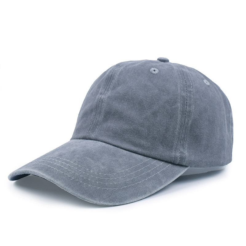 Ensfarget Bent-brim Andetunge Laget Av Gammel Denim Solhatt