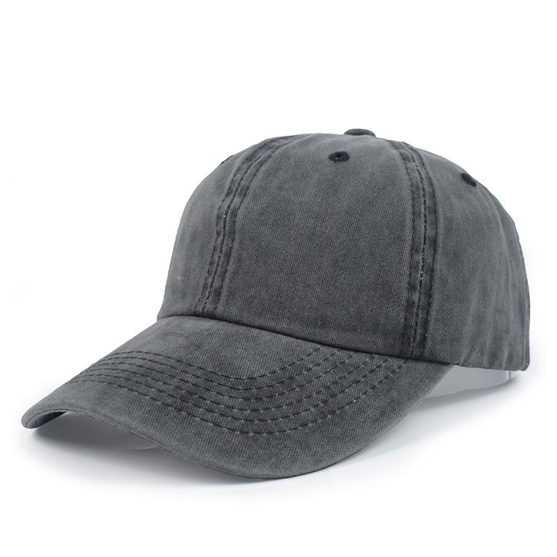 Ensfarget Bent-brim Andetunge Laget Av Gammel Denim Solhatt