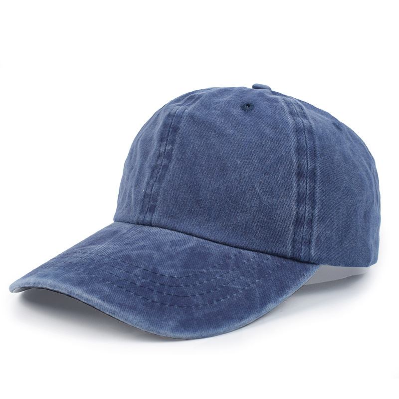 Ensfarget Bent-brim Andetunge Laget Av Gammel Denim Solhatt