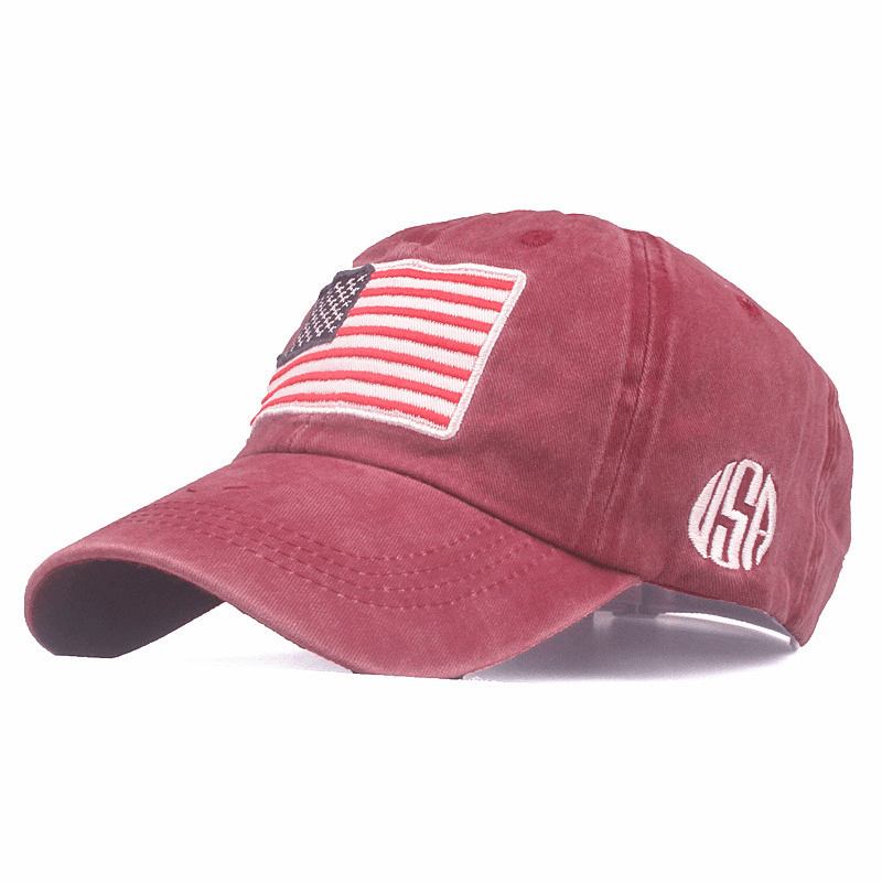 Flag Broderi Baseball Cap