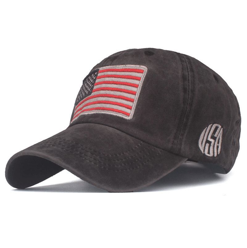 Flag Broderi Baseball Cap