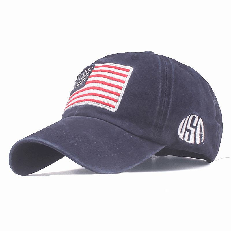 Flag Broderi Baseball Cap