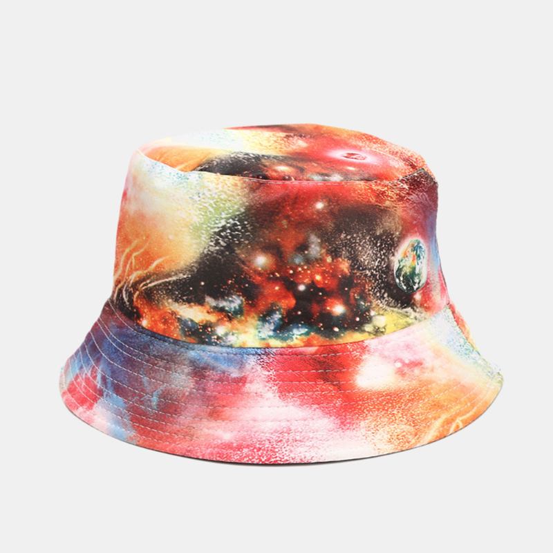 Graffiti Galaxy Fisherman Hat Dame Bomull Basin Hat Bucket Hat