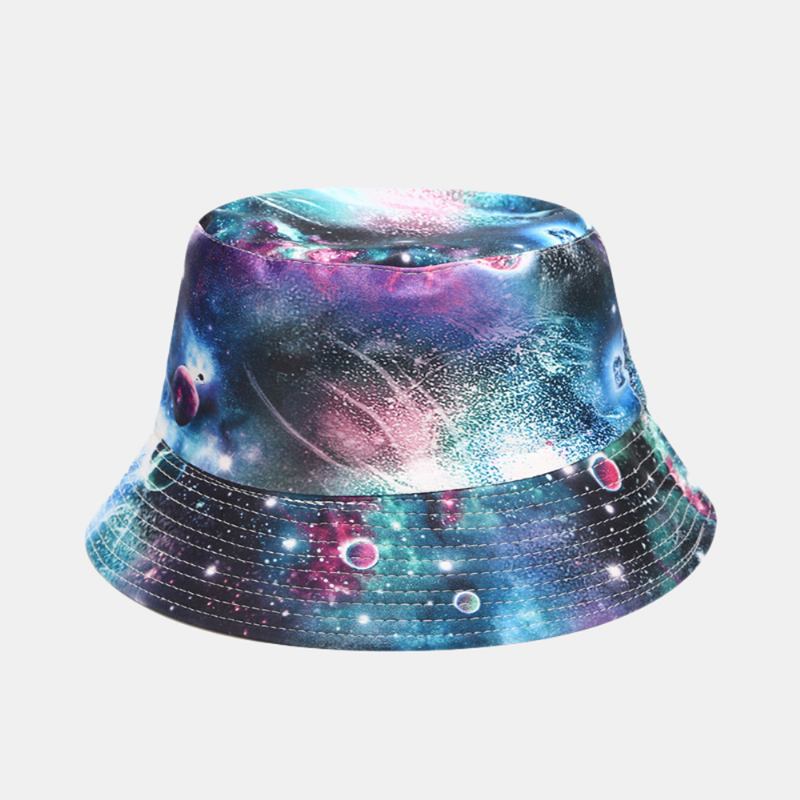 Graffiti Galaxy Fisherman Hat Dame Bomull Basin Hat Bucket Hat