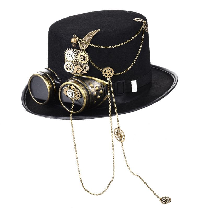 Håndlaget Heavy Metal Gear Top Hat Wings Chain