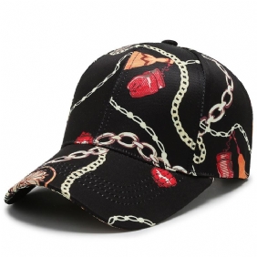 Hat Herre Og Dame Trend Med Trykk Element Baseball Cap