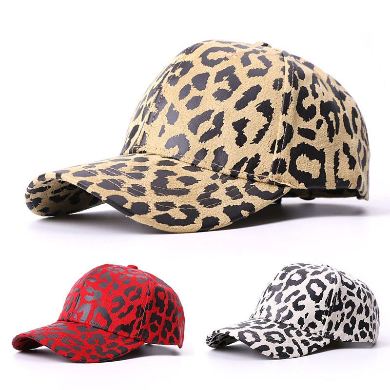 Hatt Leopard Med Trykk Baseball Cap Solskjerm Utendørs Reise Solbeskyttelse Duck Tongue