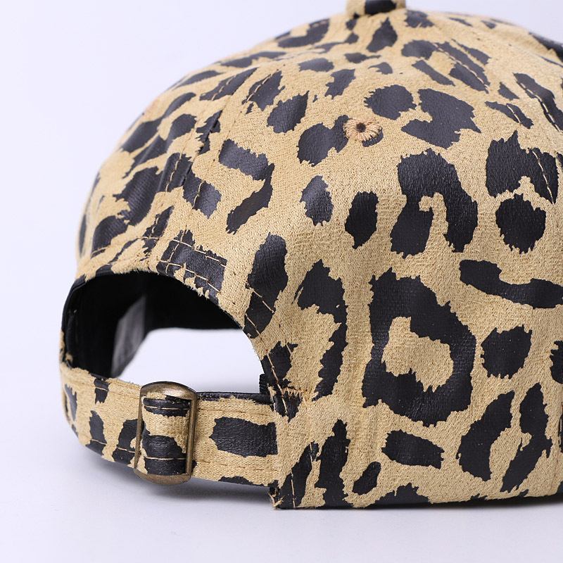 Hatt Leopard Med Trykk Baseball Cap Solskjerm Utendørs Reise Solbeskyttelse Duck Tongue