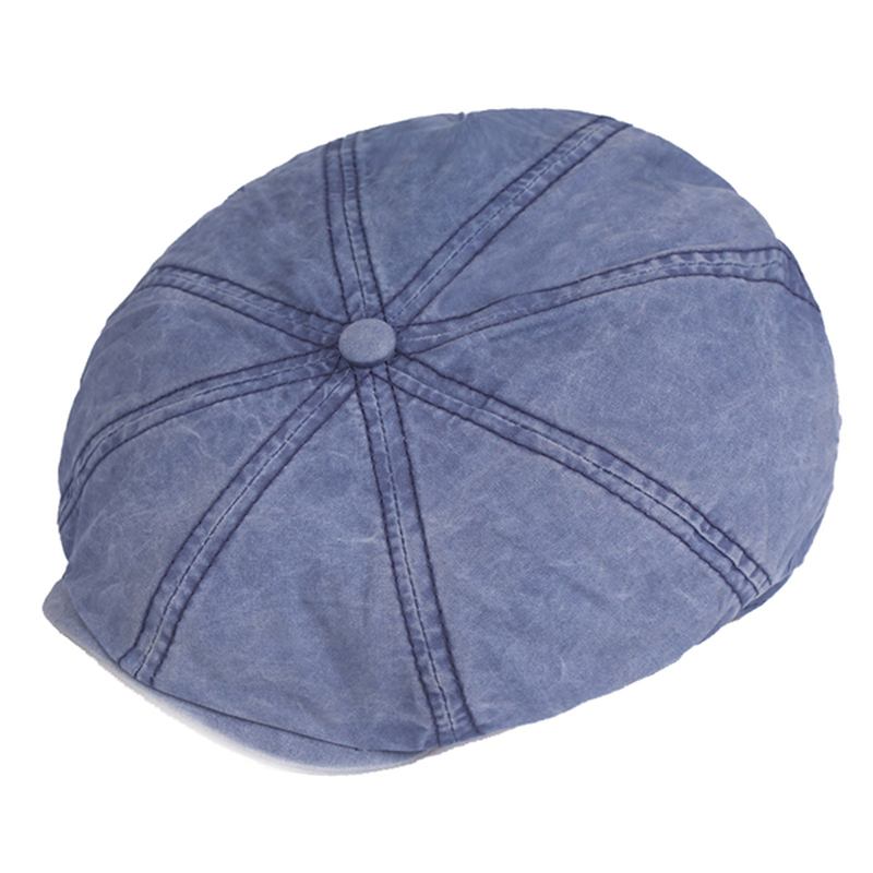 Herre Bomull Solid Solid Newsboy Octagonal Hat