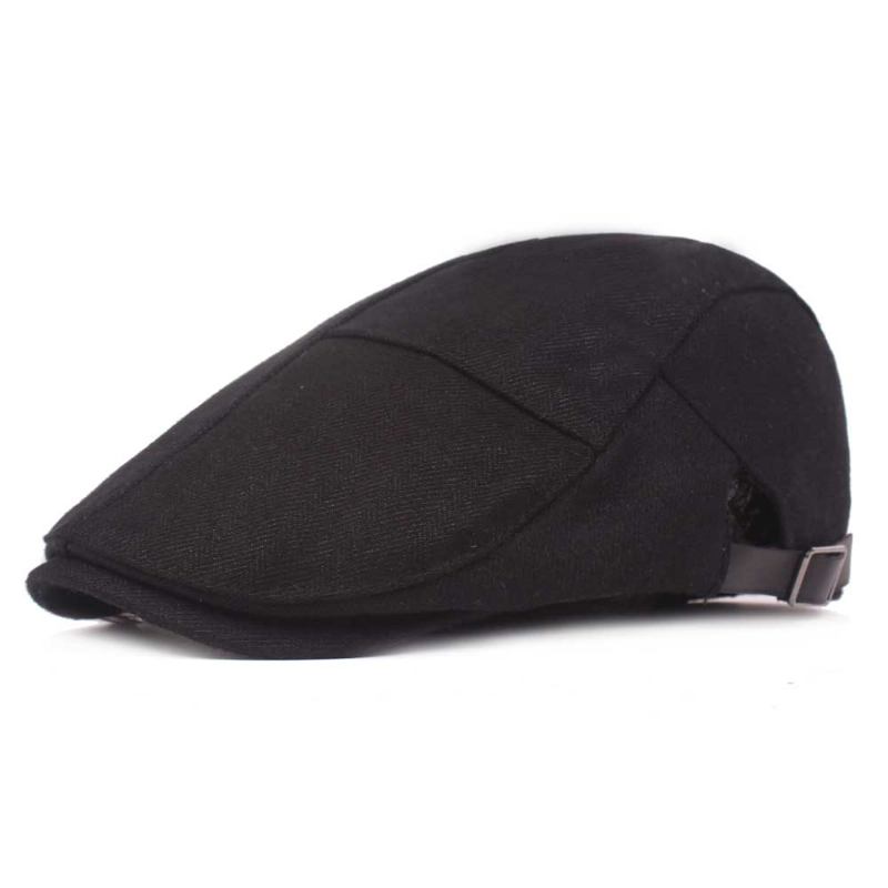 Herre Dame Uformell Vinter Varm Tykk Justerbar Beret Hat Utendørs Vanlig Newsboy Caps