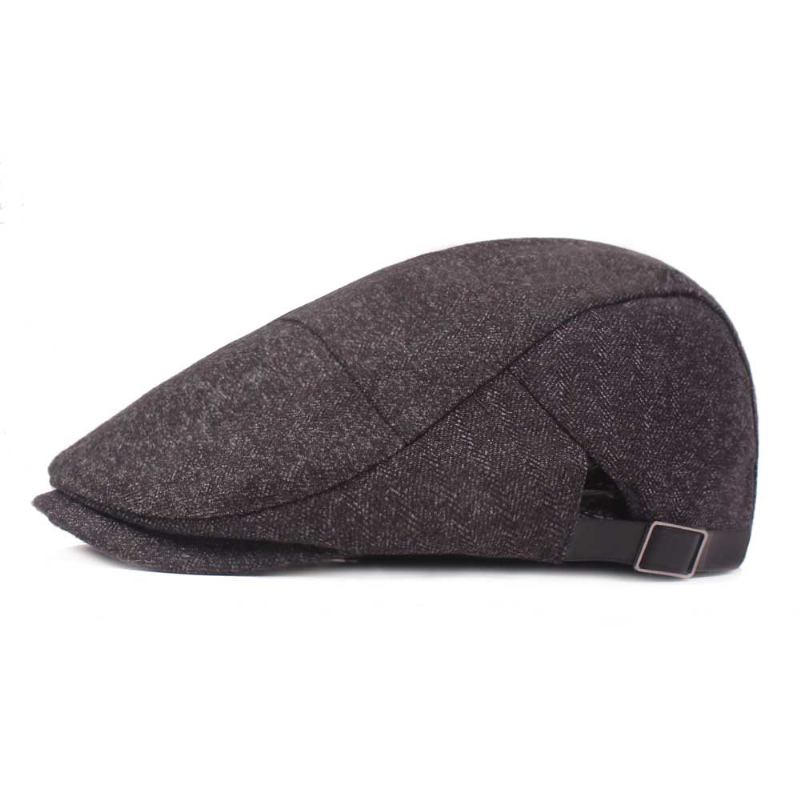 Herre Dame Uformell Vinter Varm Tykk Justerbar Beret Hat Utendørs Vanlig Newsboy Caps