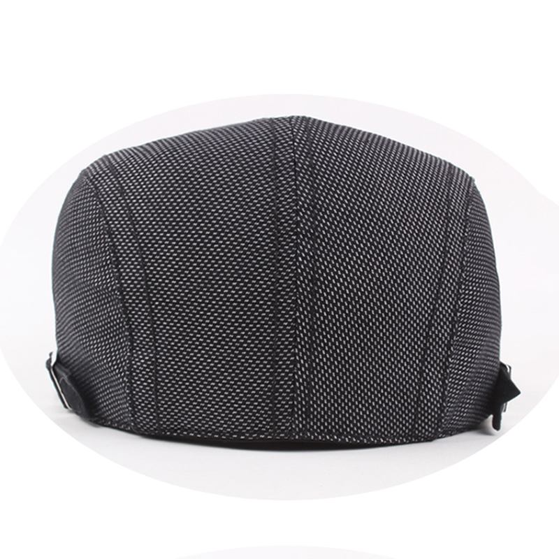 Herre Gird Bomull Newsboy Spenne Justerbar Beret Hat