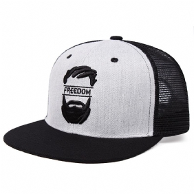 Hip Hop Baseballcaps Med Flat Kantbroderi