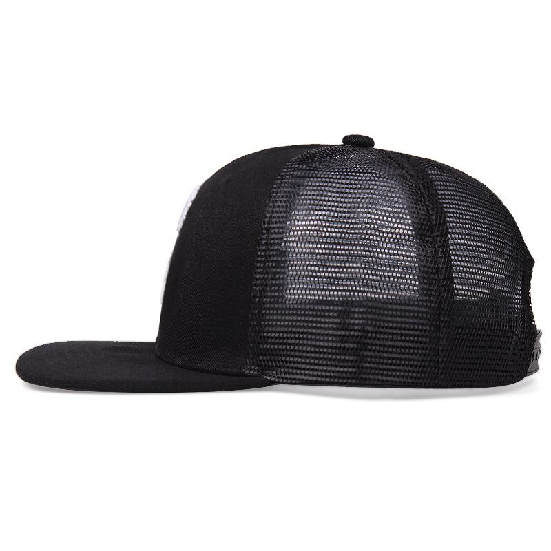 Hip Hop Baseballcaps Med Flat Kantbroderi