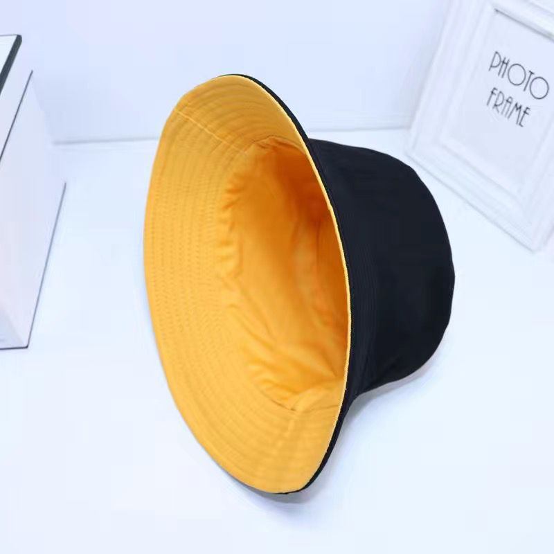 Hip-hop Dobbeltsidig Fiskerhatt Brodert Sommersolhatt Fiskerhatt Koreansk Trend Par Fiskerjente