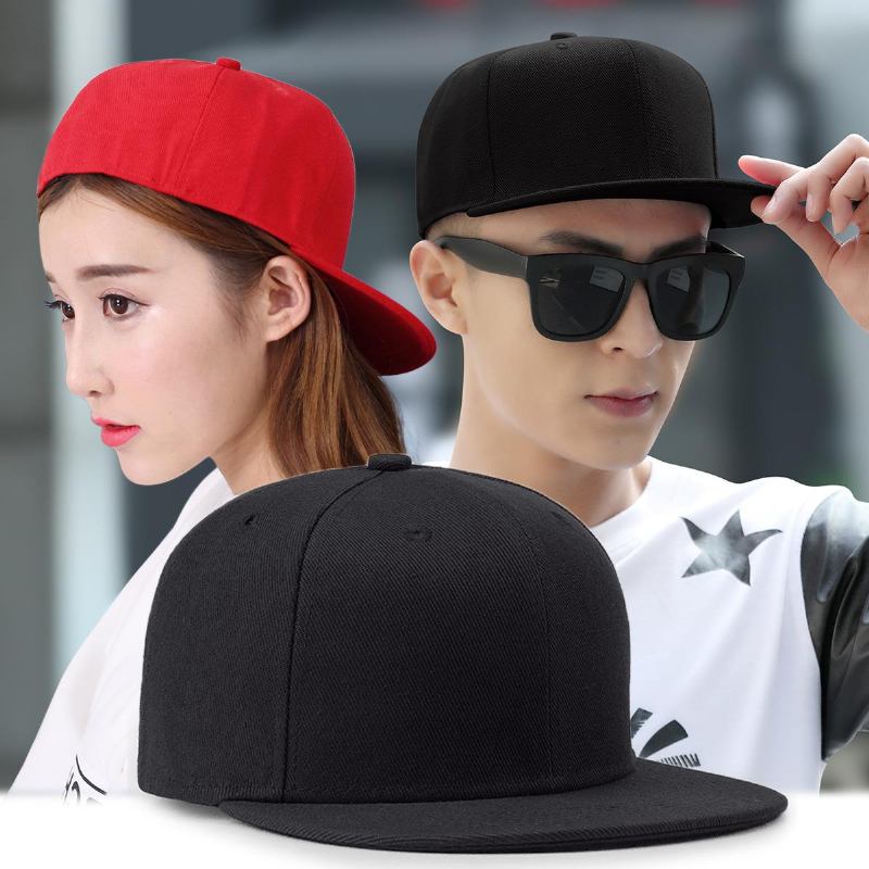 Hip Hop Full Cover Flat Rim Baseball Light Plate Hip Hop Gate Dance Flat Hat