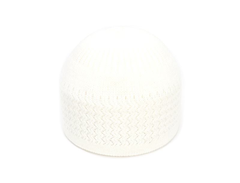 Høst- Og Vintersikring Strikket Wave Jacquard Neutral Dome Varm Ulltåhette