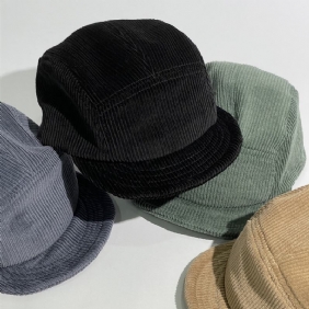 Høst Vinter Kordfløyel Baseballcaps For Menn Flat-line Gate Tooling