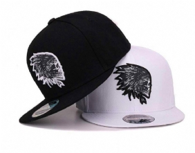 Indisk Brodert Hip-hop-hatt Med Flat Kant