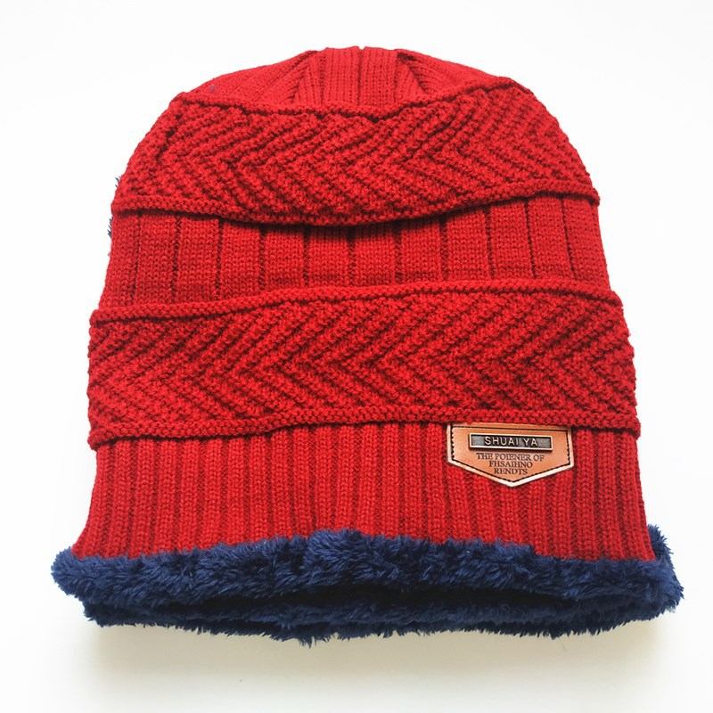 Koreansk Versjon Av Hot Vinter Pluss Velvet Warm Ski Hat