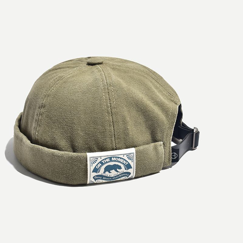 Kvinne Vinter Retro Patch Isbjørn Melon Hat