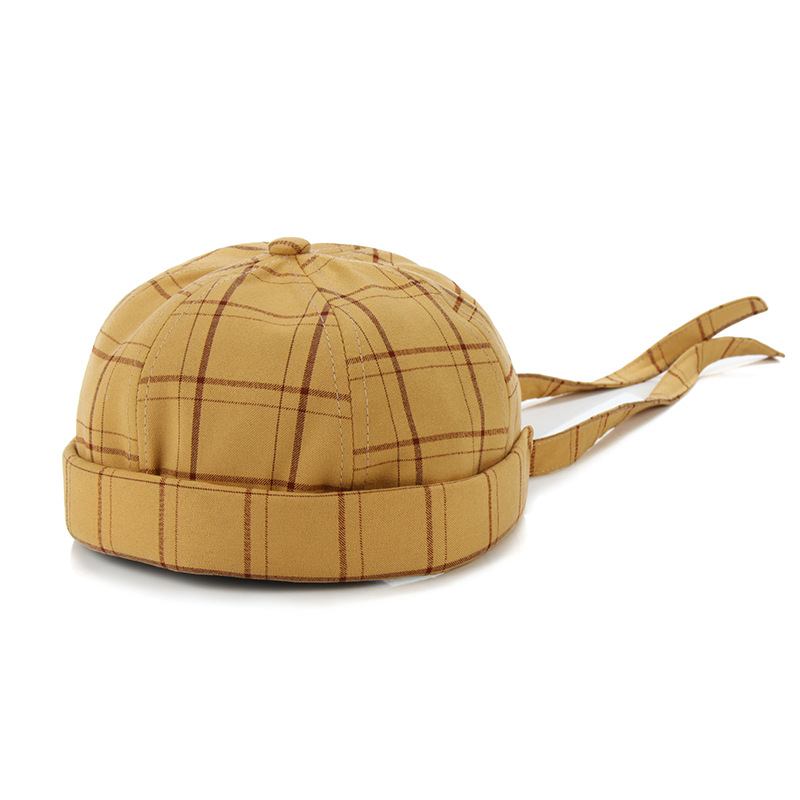 Kvinnelig Høst Vinter Lang Med Personlighet Gresskar Hat Retro Student Knot Melon Skin Hat Utleier Hatt