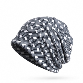 Kvinners Fritid Utendørs Polyester Multifunksjonell Lue Lue Skjerf Sett Skull Cap For Kvinner