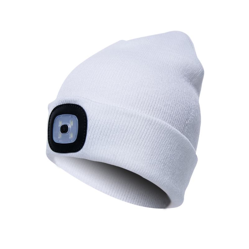 Led Light Beanie Hat Strikket Cap Jogging Nattvandring